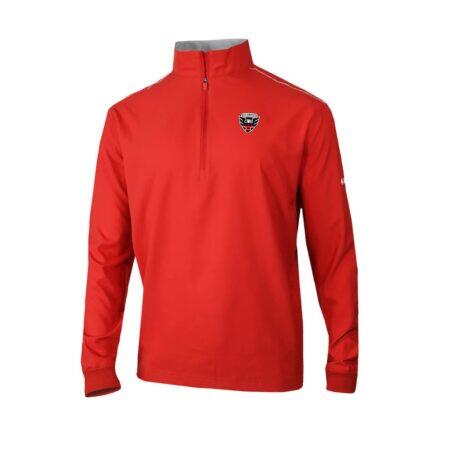 D.C. United Columbia Omni-Wick Bogey's Paradise Quarter-Zip Pullover - Red - Front View
