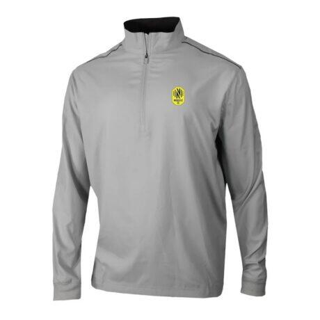 Nashville SC Columbia Omni-Wick Bogey's Paradise Quarter-Zip Pullover - Gray - Front View