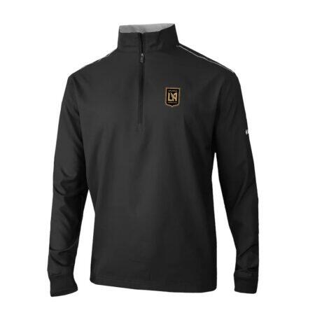 LAFC Columbia Omni-Wick Bogey's Paradise Quarter-Zip Pullover - Black - Front View