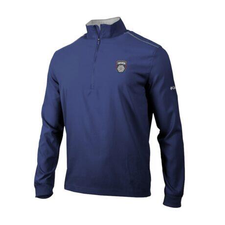 San Diego FC Columbia Omni-Wick Bogey's Paradise Quarter-Zip Pullover - Navy - Front View