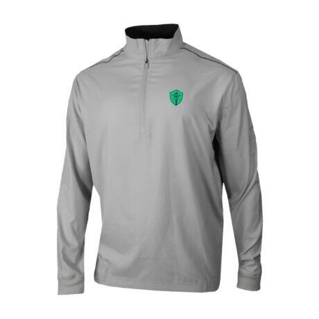 Seattle Sounders FC Columbia Omni-Wick Bogey's Paradise Quarter-Zip Pullover - Gray - Front View