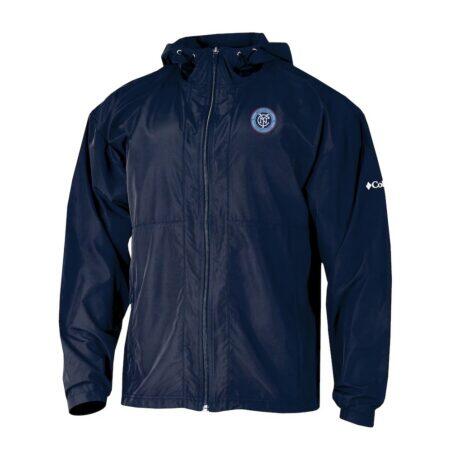 New York City FC Columbia Omni-Wick Bogey's Paradise Quarter-Zip Pullover - Navy - Front View