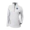 Charlotte FC Columbia Women's Outward Nine Omni-Wick Quarter-Zip Pullover - White - Front View