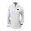 Houston Dynamo FC Columbia Women's Outward Nine Omni-Wick Quarter-Zip Pullover - White - Front View