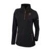 LAFC Columbia Women's Outward Nine Omni-Wick Quarter-Zip Pullover - Black - Front View