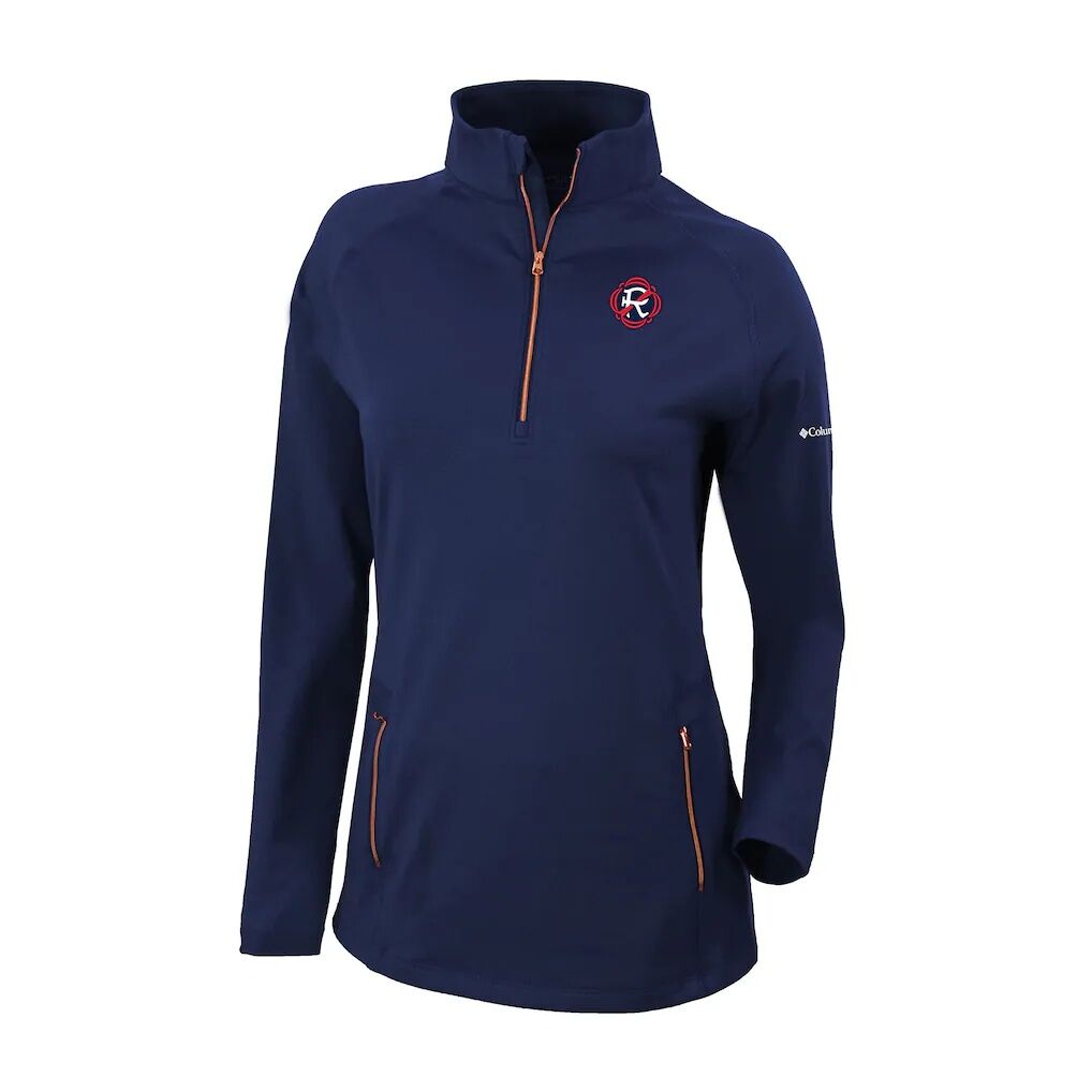 New England Revolution Columbia Women's Outward Nine Omni-Wick Quarter-Zip Pullover