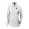 New York City FC Columbia Women's Outward Nine Omni-Wick Quarter-Zip Pullover - White - Front View