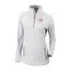 New York Red Bulls Columbia Women's Outward Nine Omni-Wick Quarter-Zip Pullover - White - Front View