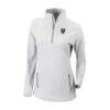 Real Salt Lake Columbia Women's Outward Nine Omni-Wick Quarter-Zip Pullover - White - Front View