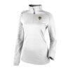LA Galaxy Columbia Women's Omni-Wick Shotgun 2.0 Quarter-Zip Pullover - White - Front View