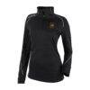 LAFC Columbia Women's Omni-Wick Shotgun 2.0 Quarter-Zip Pullover - Black - Front View