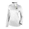 Portland Timbers Columbia Women's Omni-Wick Shotgun 2.0 Quarter-Zip Pullover - White - Front View