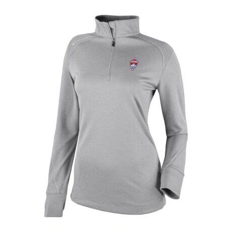 Colorado Rapids Columbia Women's Omni-Wick Shotgun 2.0 Quarter-Zip Pullover - Gray - Front View