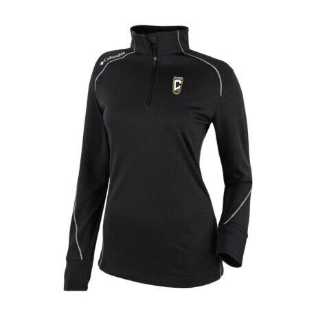 Columbus Crew Columbia Women's Omni-Wick Shotgun 2.0 Quarter-Zip Pullover - Black - Front View