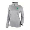 Seattle Sounders FC Columbia Women's Omni-Wick Shotgun 2.0 Quarter-Zip Pullover - Gray - Front View