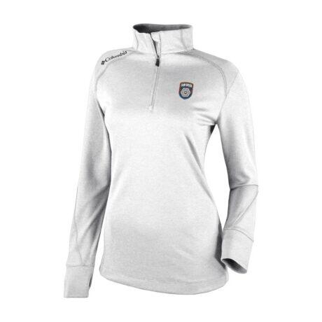 San Diego FC Columbia Women's Omni-Wick Shotgun 2.0 Quarter-Zip Pullover - White - Front View