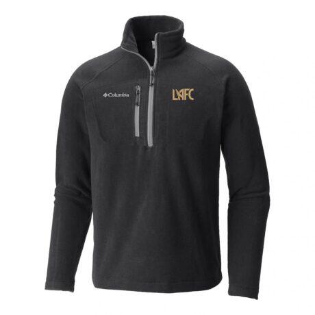 LAFC Columbia Women's Fast Trek III Half-Zip Fleece Pullover - Black - Front View
