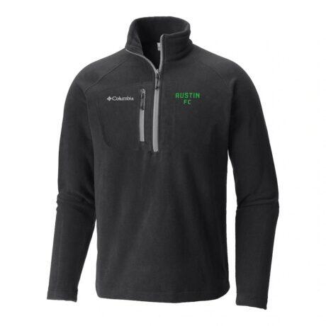 Austin FC Columbia Women's Fast Trek III Half-Zip Fleece Pullover - Black - Front View