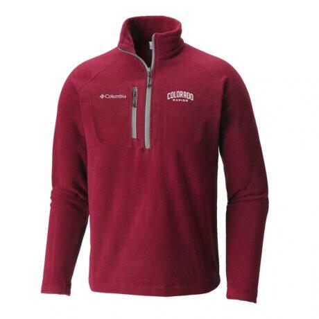 Colorado Rapids Columbia Women's Fast Trek III Half-Zip Fleece Pullover - Red - Front View