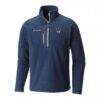 LA Galaxy Columbia Women's Fast Trek III Half-Zip Fleece Pullover - Navy - Front View