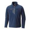 San Diego FC Columbia Women's Fast Trek III Half-Zip Fleece Pullover - Navy - Front View