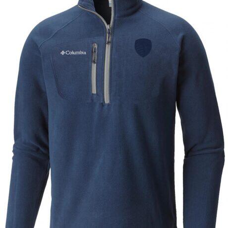 Sporting Kansas City Columbia Women's Fast Trek III Half-Zip Fleece Pullover - Navy - Front View
