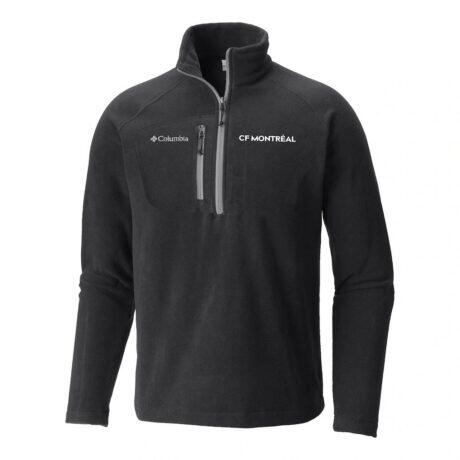 CF Montreal Columbia Women's Fast Trek III Half-Zip Fleece Pullover - Black - Front View