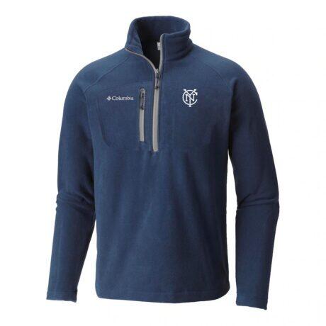 New York City FC Columbia Women's Fast Trek III Half-Zip Fleece Pullover - Navy - Front View
