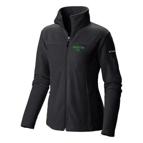 Austin FC Columbia Women's Give & Go II Fleece Full-Zip Jacket - Black - Front View