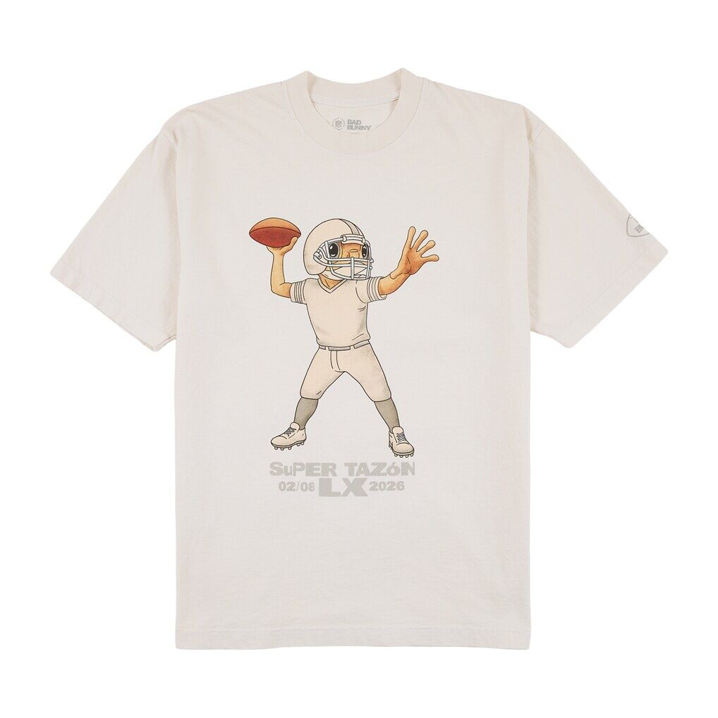 Bad Bunny x Super Tazón Off White Concho T-Shirt