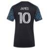 James Rodriguez Minnesota United FC adidas Women's 2026 The Decade Kit Replica Jersey - Black - Detail View
