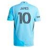 James Rodriguez Minnesota United FC adidas 2025 CONVERGENCE On-Field Authentic Jersey - Blue - Detail View