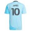James Rodriguez Minnesota United FC adidas 2025 CONVERGENCE Secondary Replica Jersey - Blue - Detail View