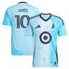 James Rodriguez Minnesota United FC adidas 2025 CONVERGENCE Secondary Replica Jersey - Blue - Front View