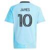 James Rodriguez Minnesota United FC adidas Youth 2025 CONVERGENCE Secondary Replica Jersey - Blue - Detail View