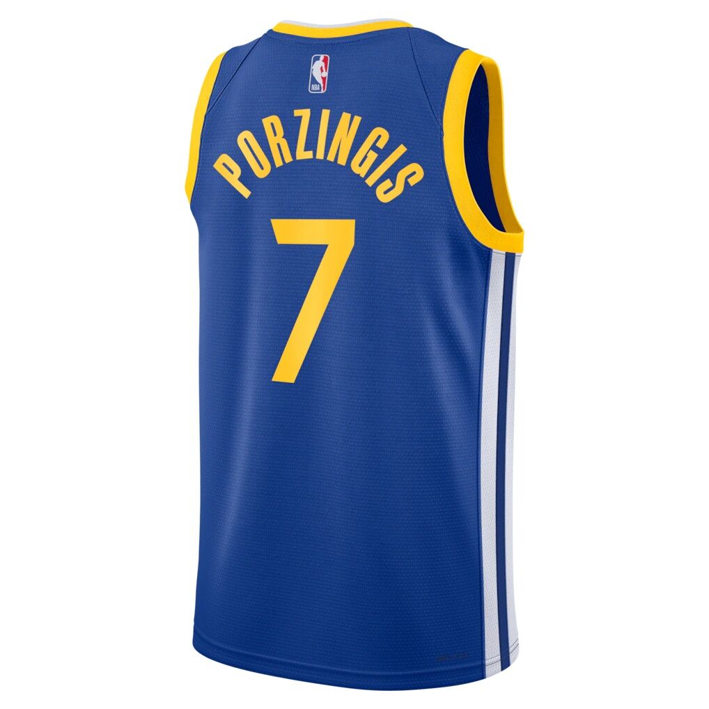 Kristaps Porziņģis Golden State Warriors Nike Unisex Swingman Jersey - Icon Edition - Royal