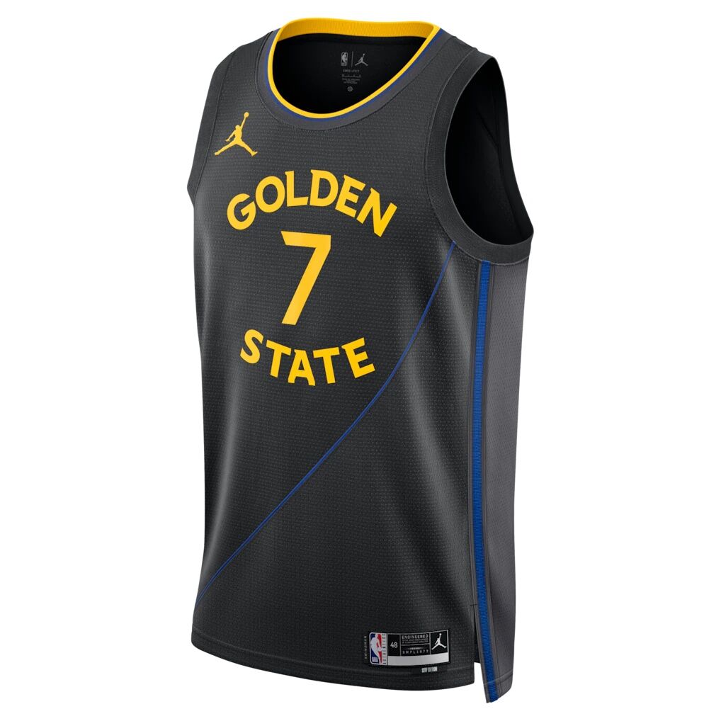 Kristaps Porziņģis Golden State Warriors Jordan Brand Unisex Swingman Jersey – Statement Edition