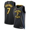 Kristaps Porziņģis Golden State Warriors Jordan Brand Unisex Swingman Jersey - Black - Front View
