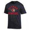 Ottawa Senators Champion Primary Logo Jersey T-Shirt - Black - Side View