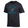 San Jose Sharks Champion Primary Logo Jersey T-Shirt - Black - Side View