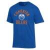 Edmonton Oilers Champion Primary Logo Jersey T-Shirt - - Side View