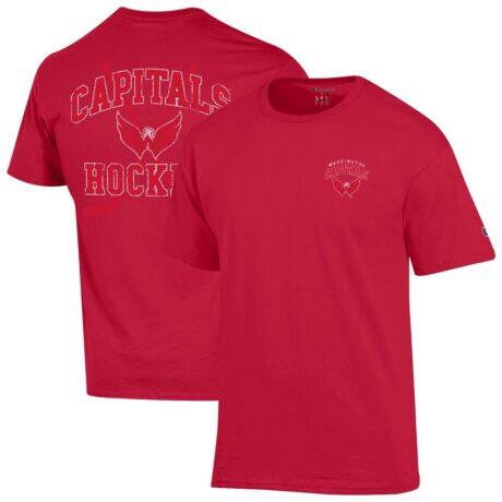 Washington Capitals Champion Stick With It Jersey T-Shirt - Red - Front View