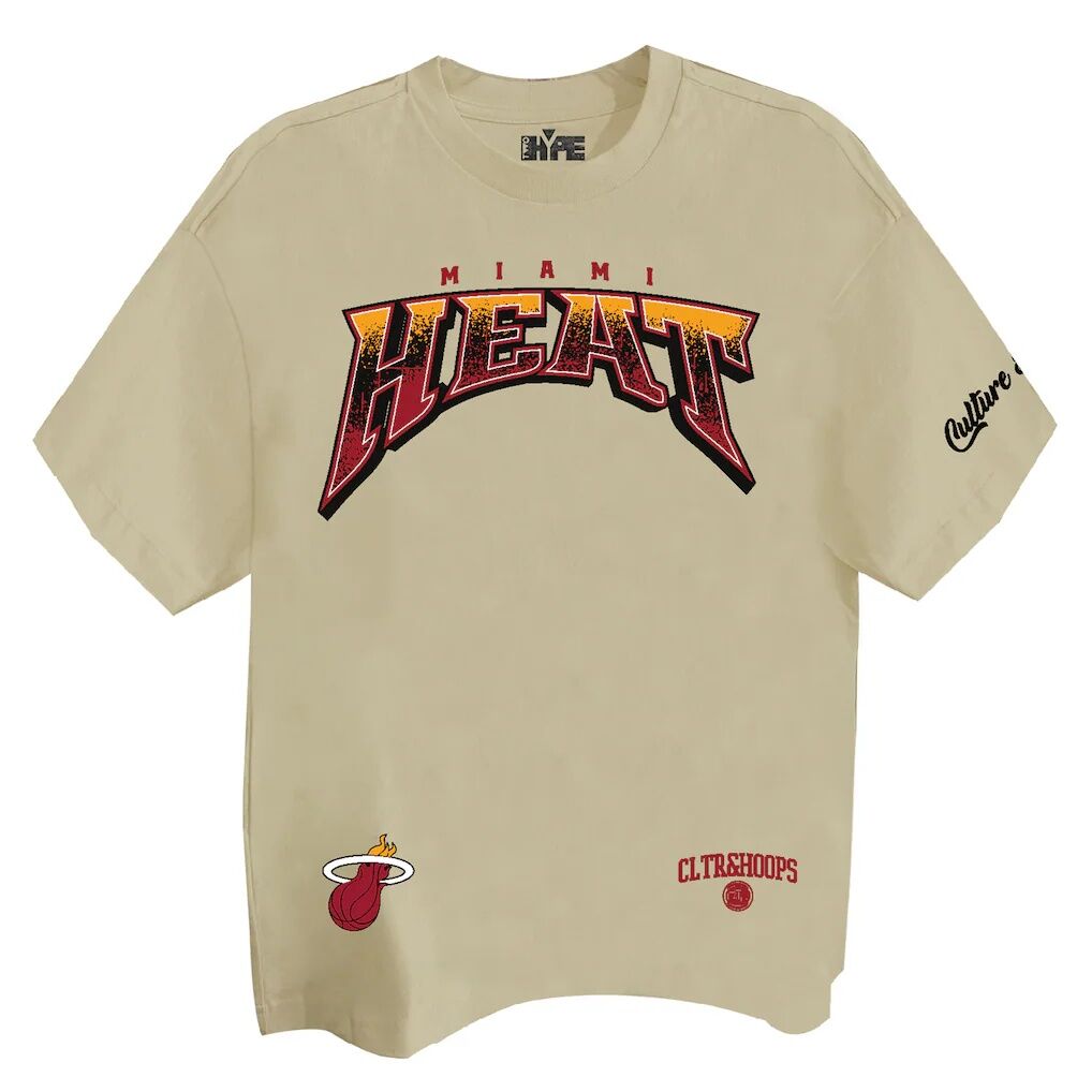 Miami Heat Two Hype Unisex Drip & Dime Elevated Drop Shoulder T-Shirt