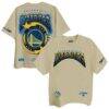 Golden State Warriors Two Hype Unisex Drip & Dime Elevated Drop Shoulder T-Shirt - Cream - Front View