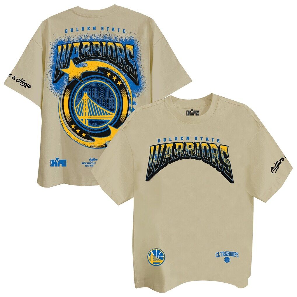 Golden State Warriors Two Hype Unisex Drip & Dime Elevated Drop Shoulder T-Shirt