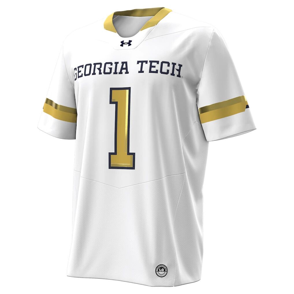 #1 Georgia Tech Yellow Jackets Under Armour Away Replica Football Jersey