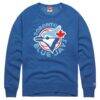 Toronto Blue Jays Homage Cooperstown Collection Raglan Tri-Blend Sweatshirt - - Front View