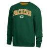 Green Bay Packers Champion Contrast Patch Sweatshirt - - Front View