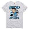 Luke Kuechly Carolina Panthers Homage Unisex Classic Illustration Tri-Blend T-Shirt - - Front View