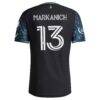 Anthony Markanich Minnesota United FC adidas 2026 The Decade Kit On-Field Authentic Patch Jersey - Black - Detail View